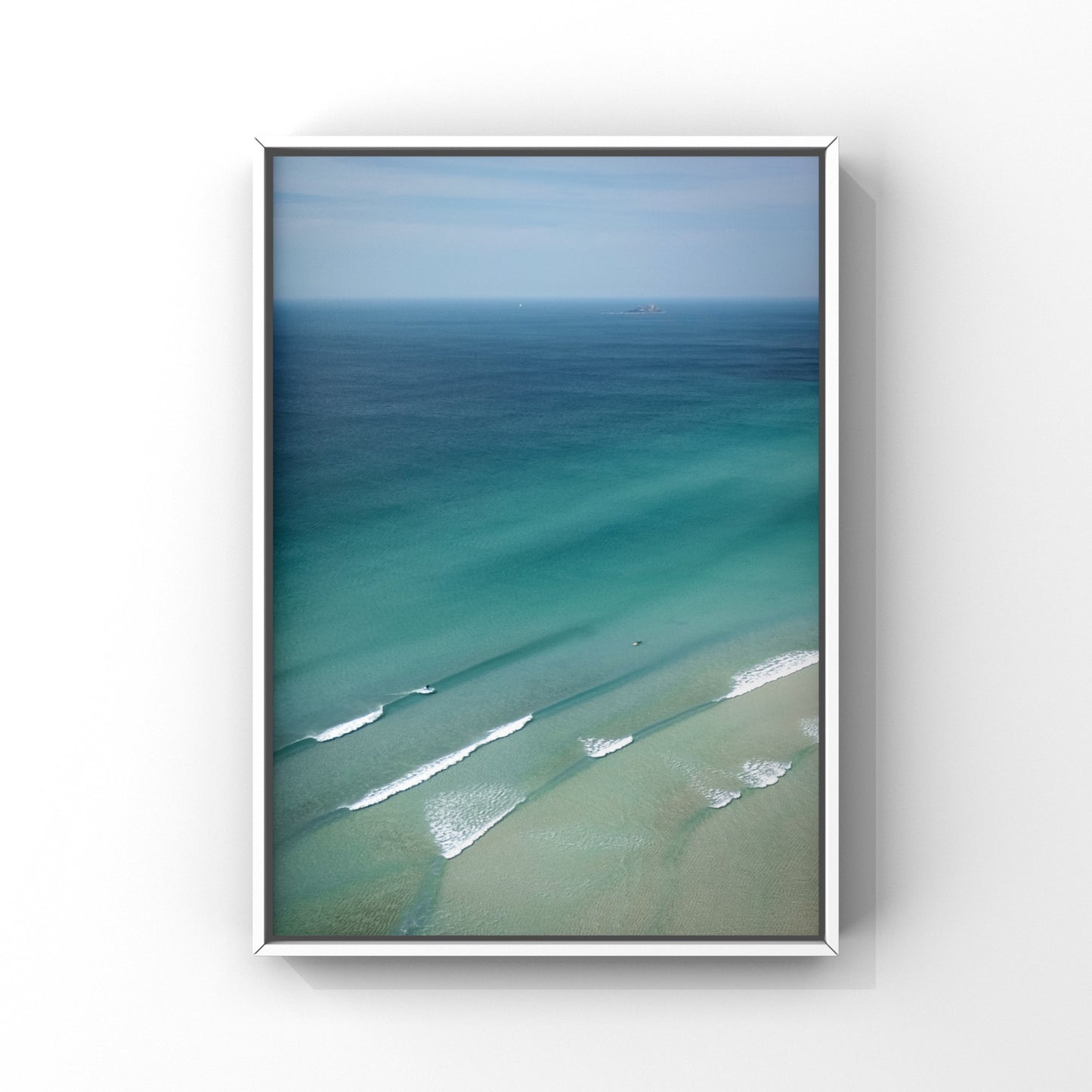 Sennen Cove Blue Waves Print