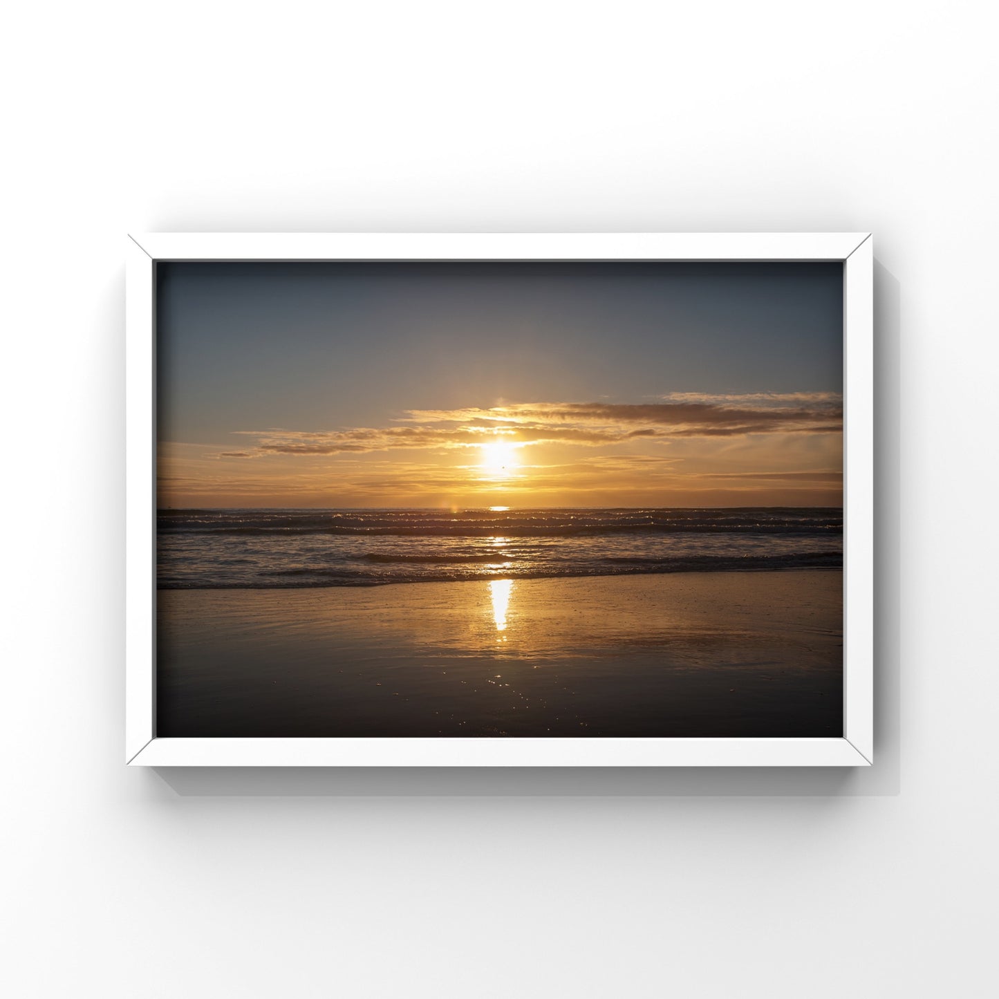 Sunset scenes Cornwall Beach Print
