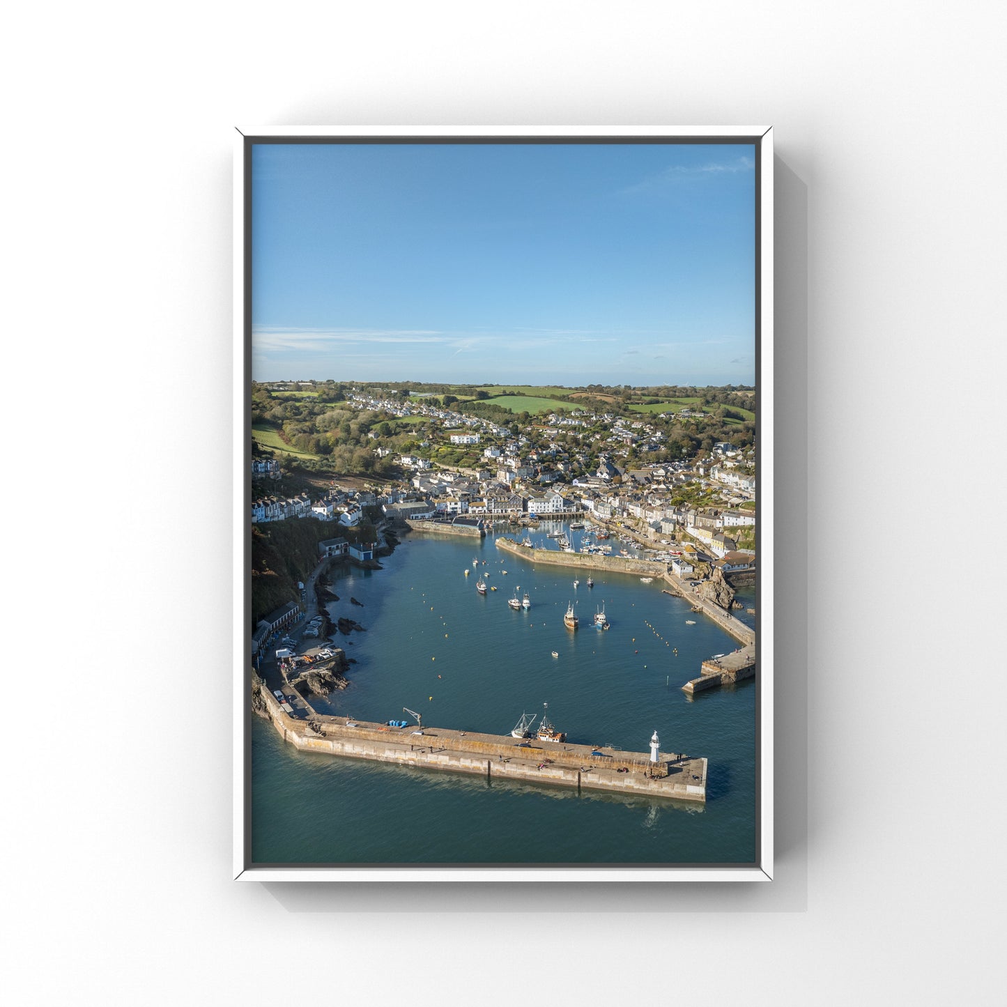 Mevagissey Harbour Cornwall Print Picture