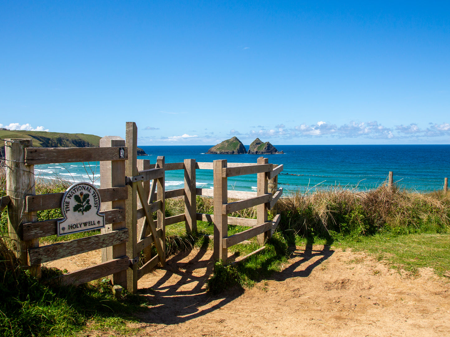 Holywell Beach Cornwall Photo Print