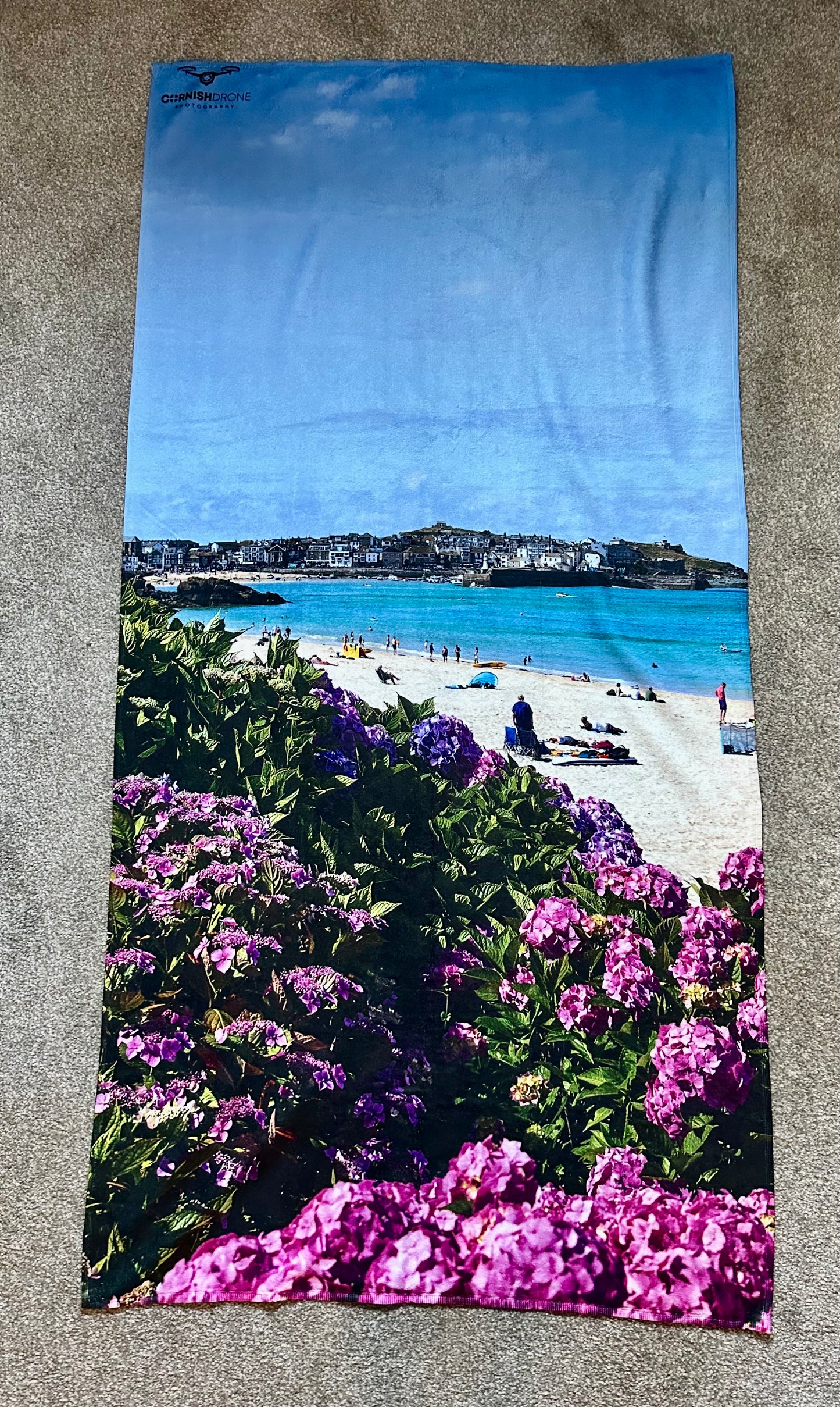 St Ives Cornwall Beach Towel Print