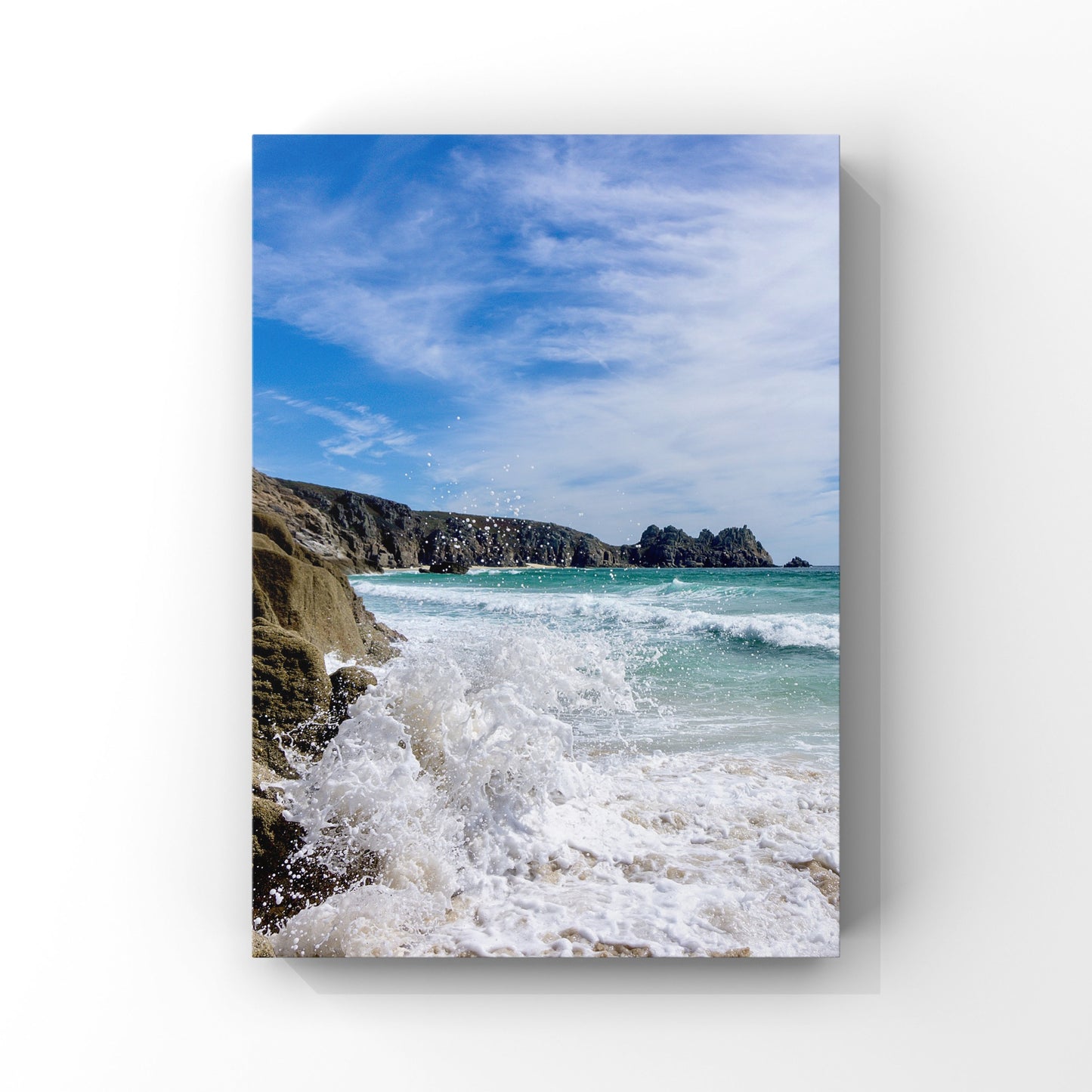 Porthcurno Sunshine Splashes Cornwall Print