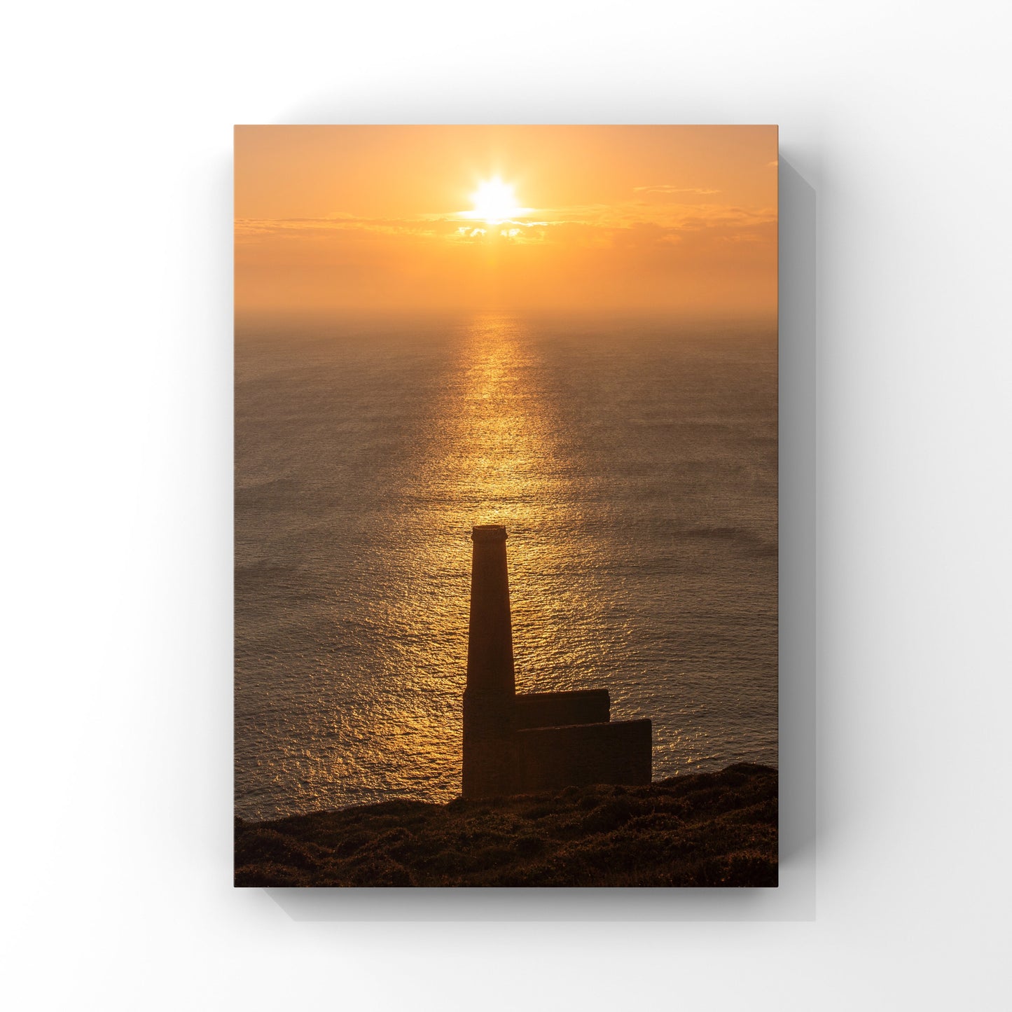 Wheal Coates Tin Mine Sunset Cornwall Photograph Print