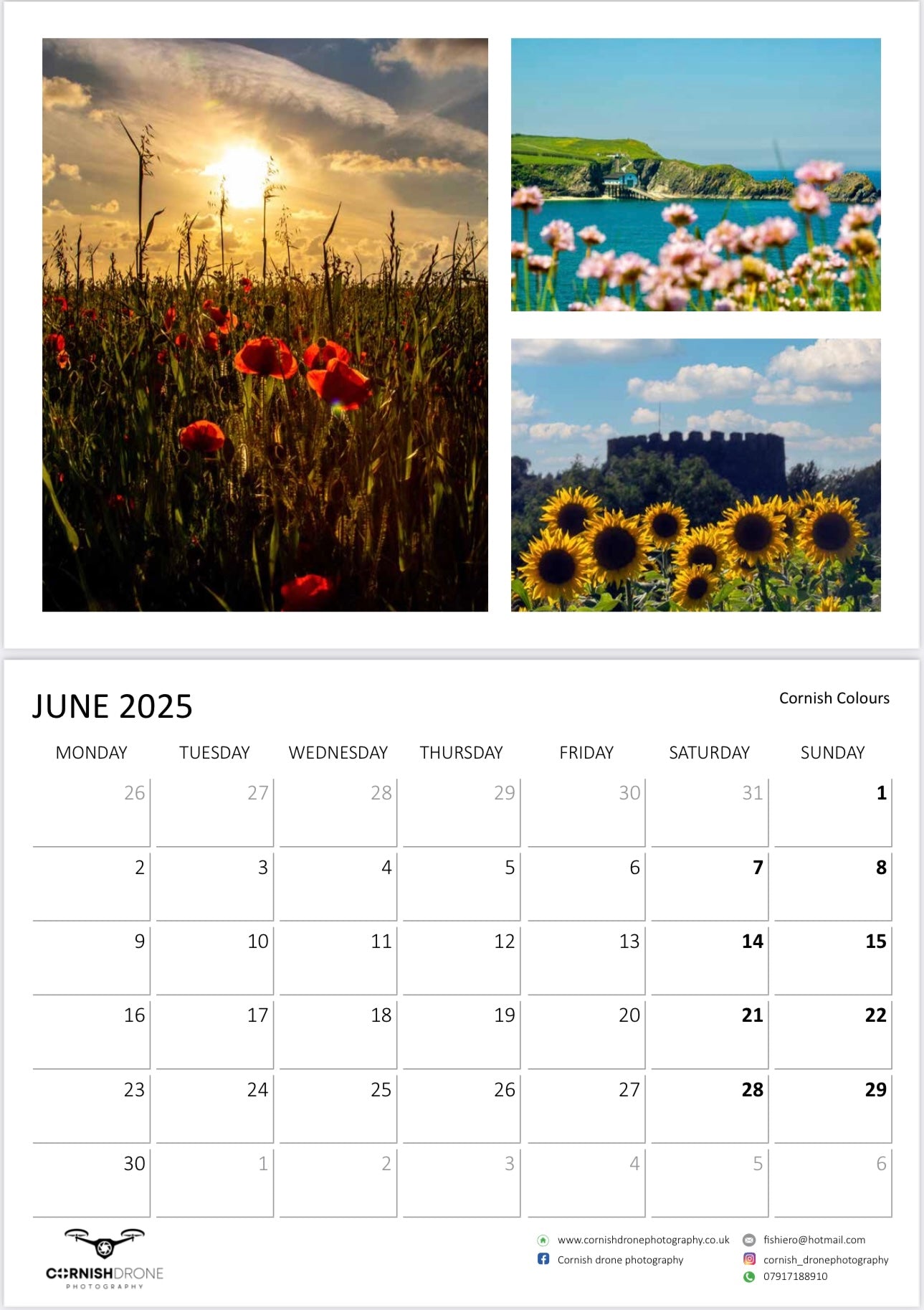 Cornwall 2025 Calendar