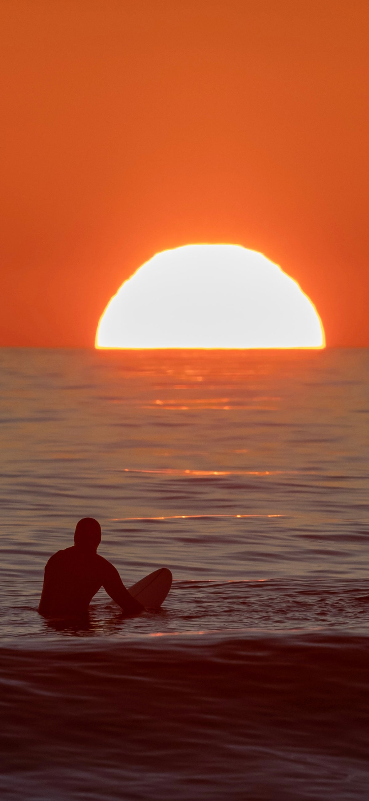 Sunset Surfer Poster Print