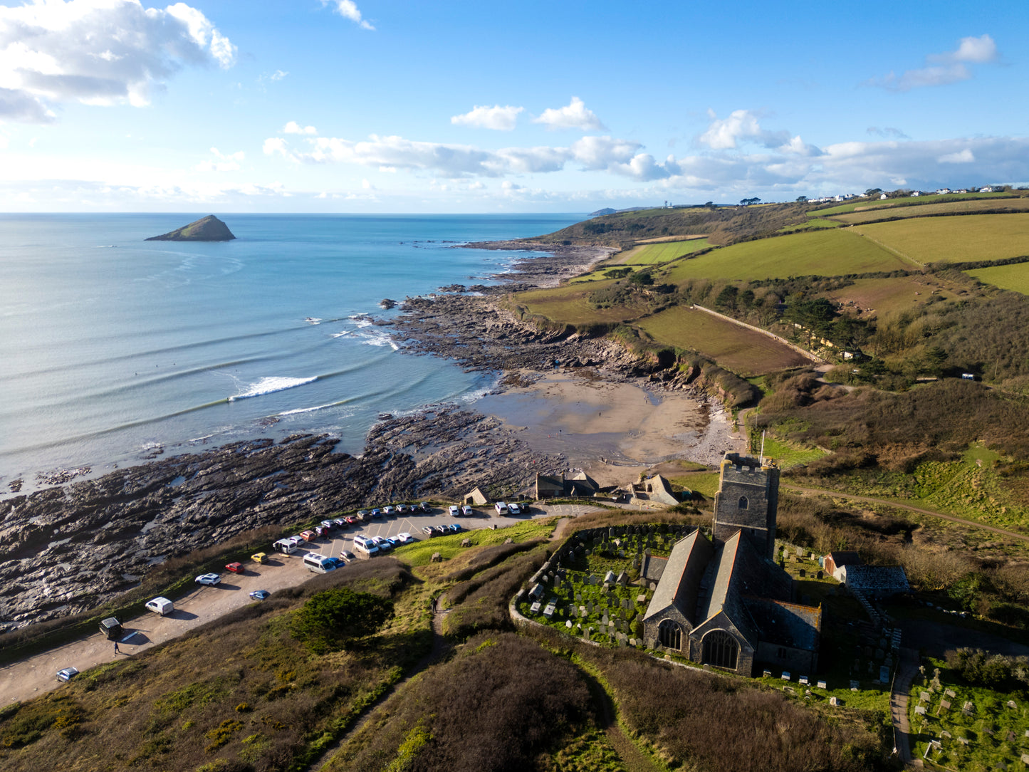 Wembury Plymouth Devon Aerial Photo Print