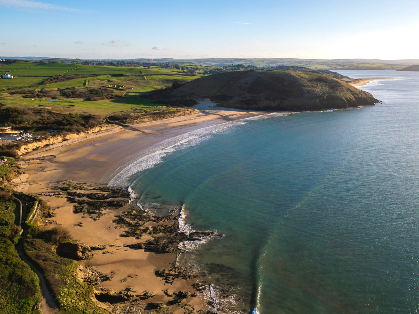 Daymer Bay , Cornwall, Aerial Photo Print