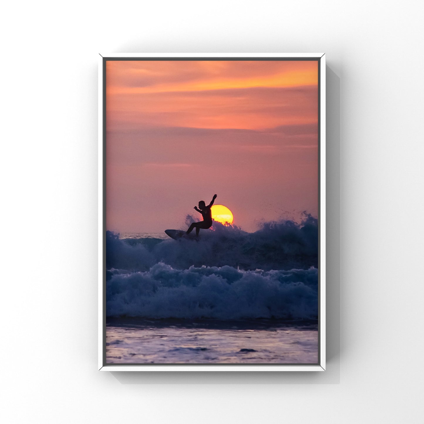 Sunset surfer Print