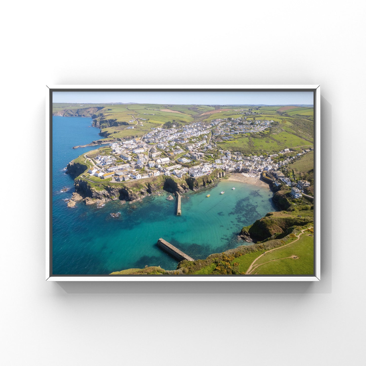 Port Isaac Cornwall Aerial Photo Print