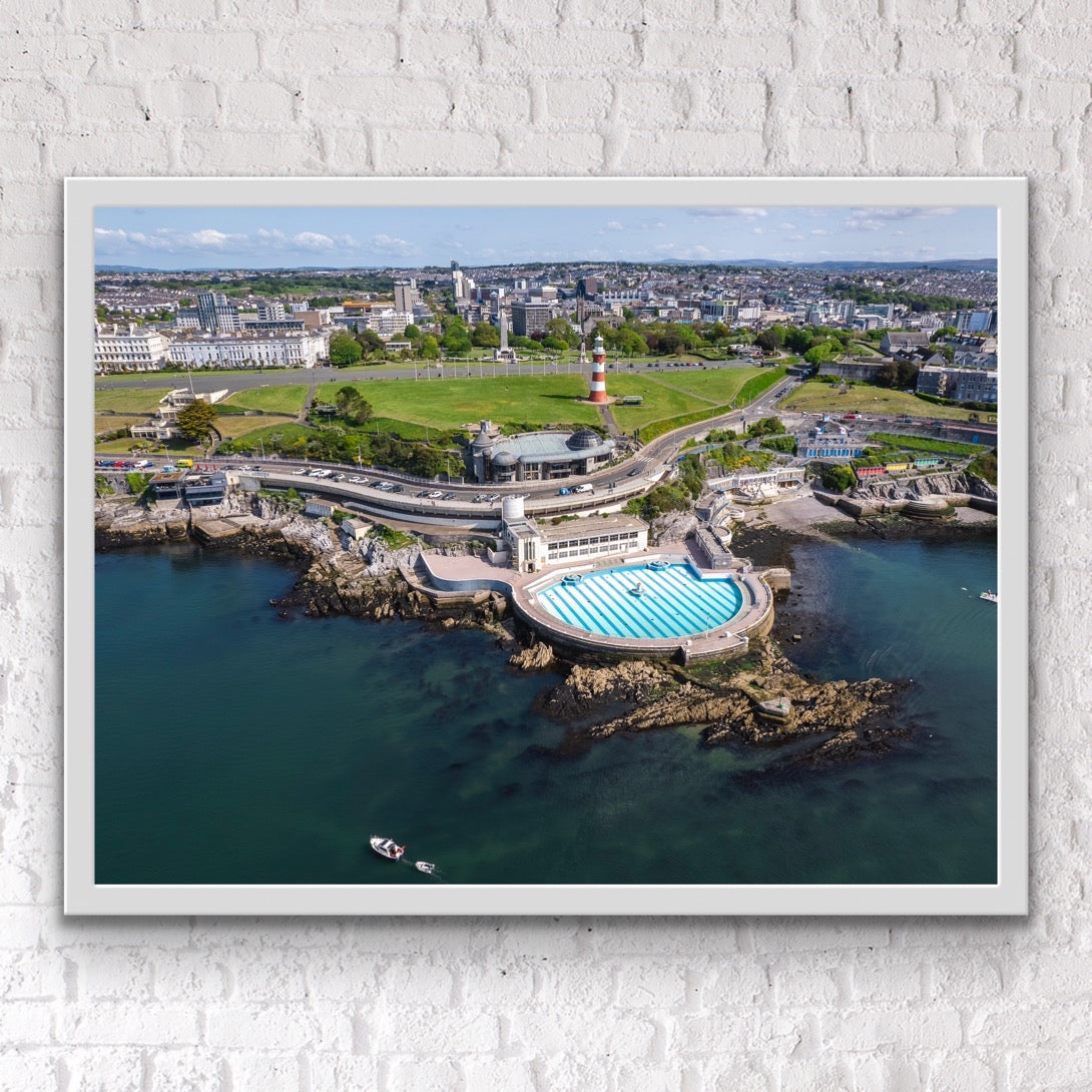 Plymouth Hoe Tinside Smeatons Tower Photo Print