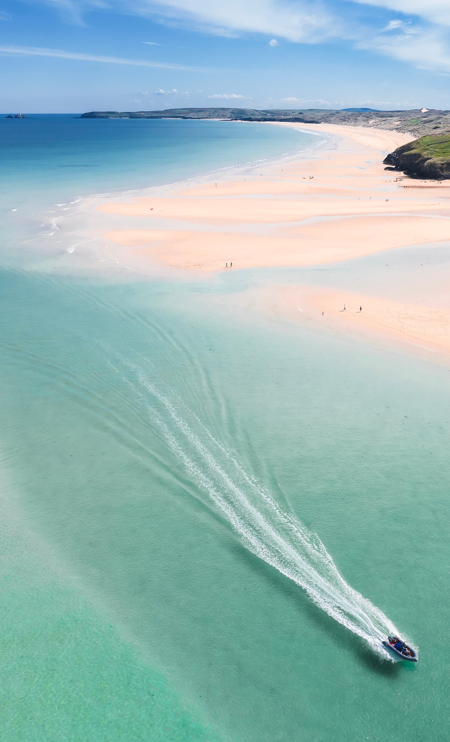 Hayle Beach/Estuary Print Beach Towel