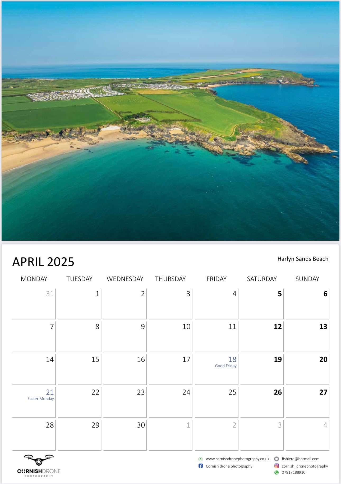 Cornwall 2025 Calendar