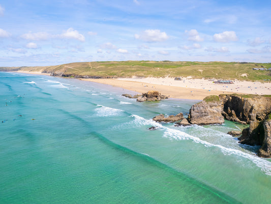 Perranporth Aerial Photo Print