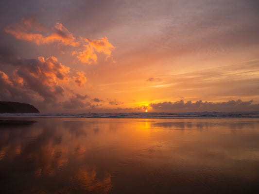 Perranporth Cornwall Sunset Photo Print