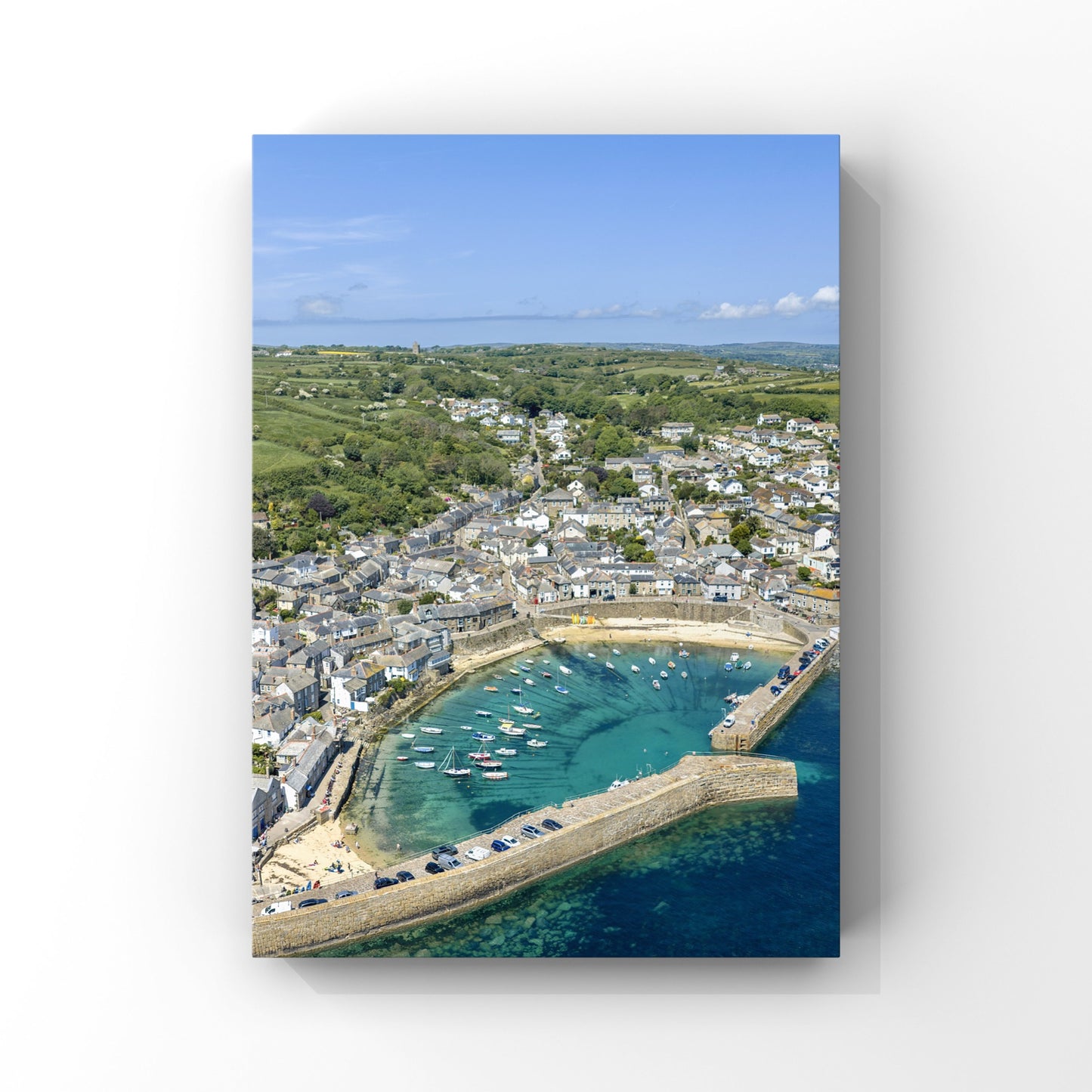 Mousehole Aerial Print Cornwall