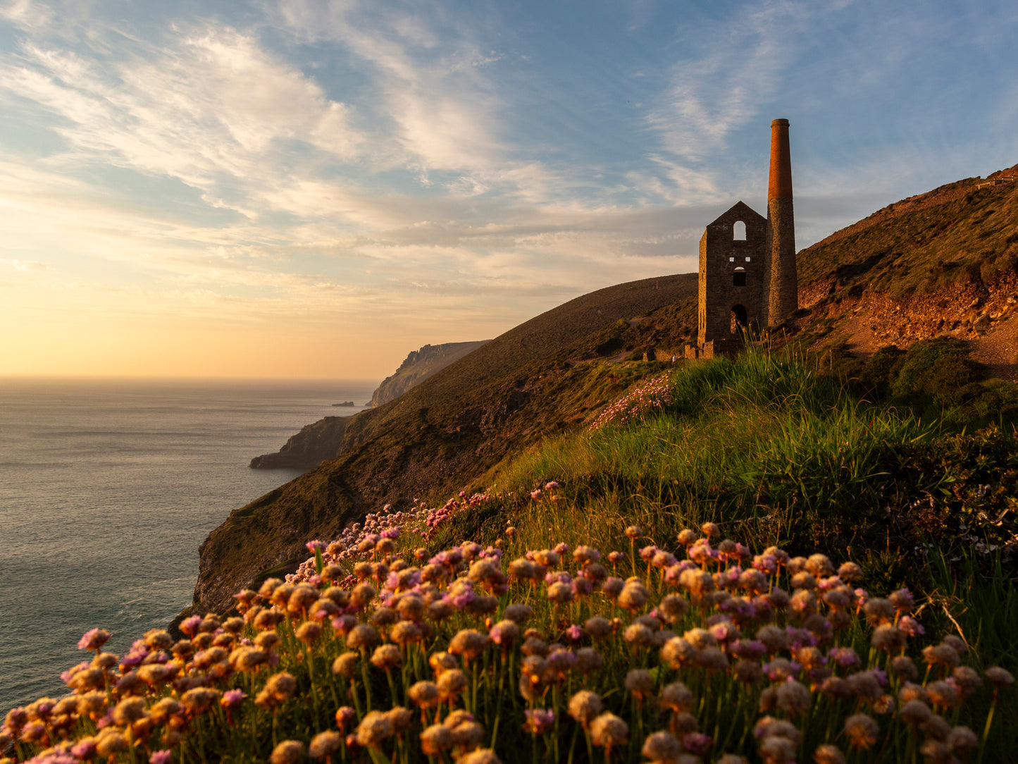 Wheal Coates Cornwall Sunset Photo Print