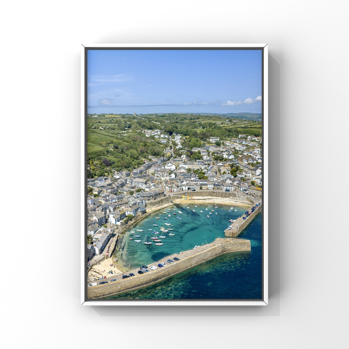 Mousehole Aerial Print Cornwall