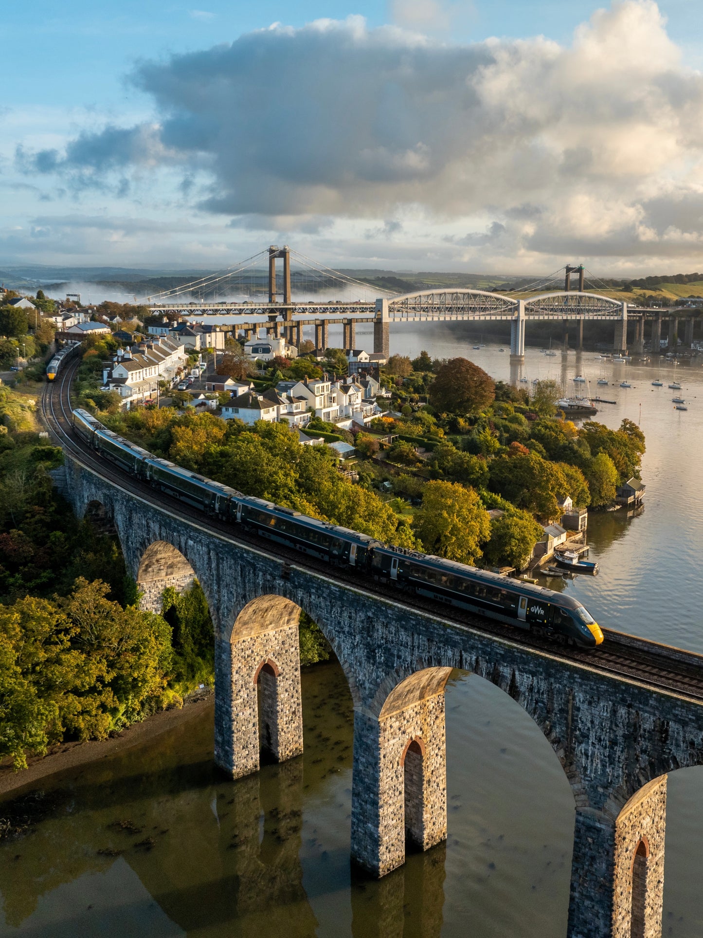 River Tamar View, Cornwall Print