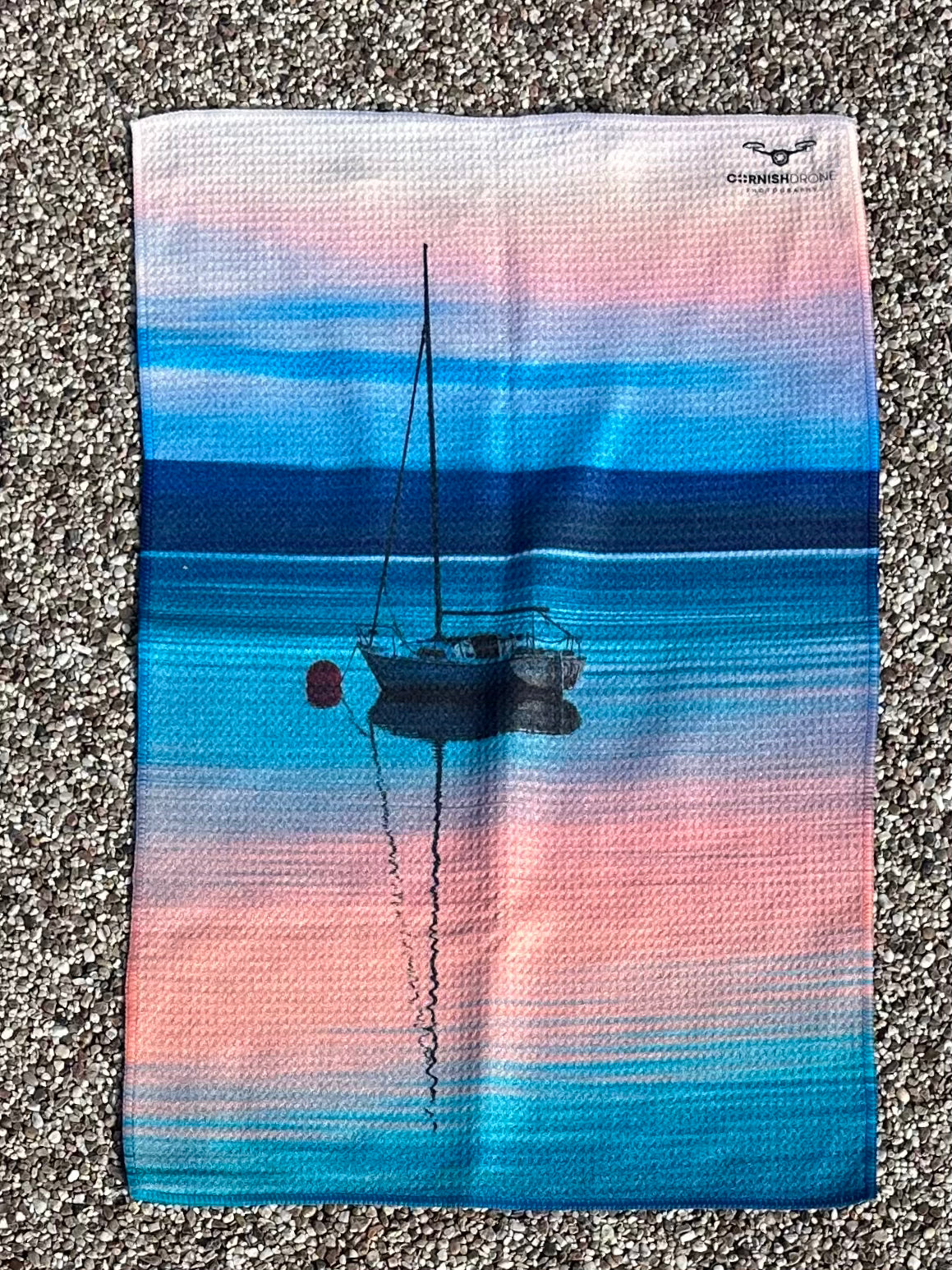 Cornwall Pic Printed Tea Towel