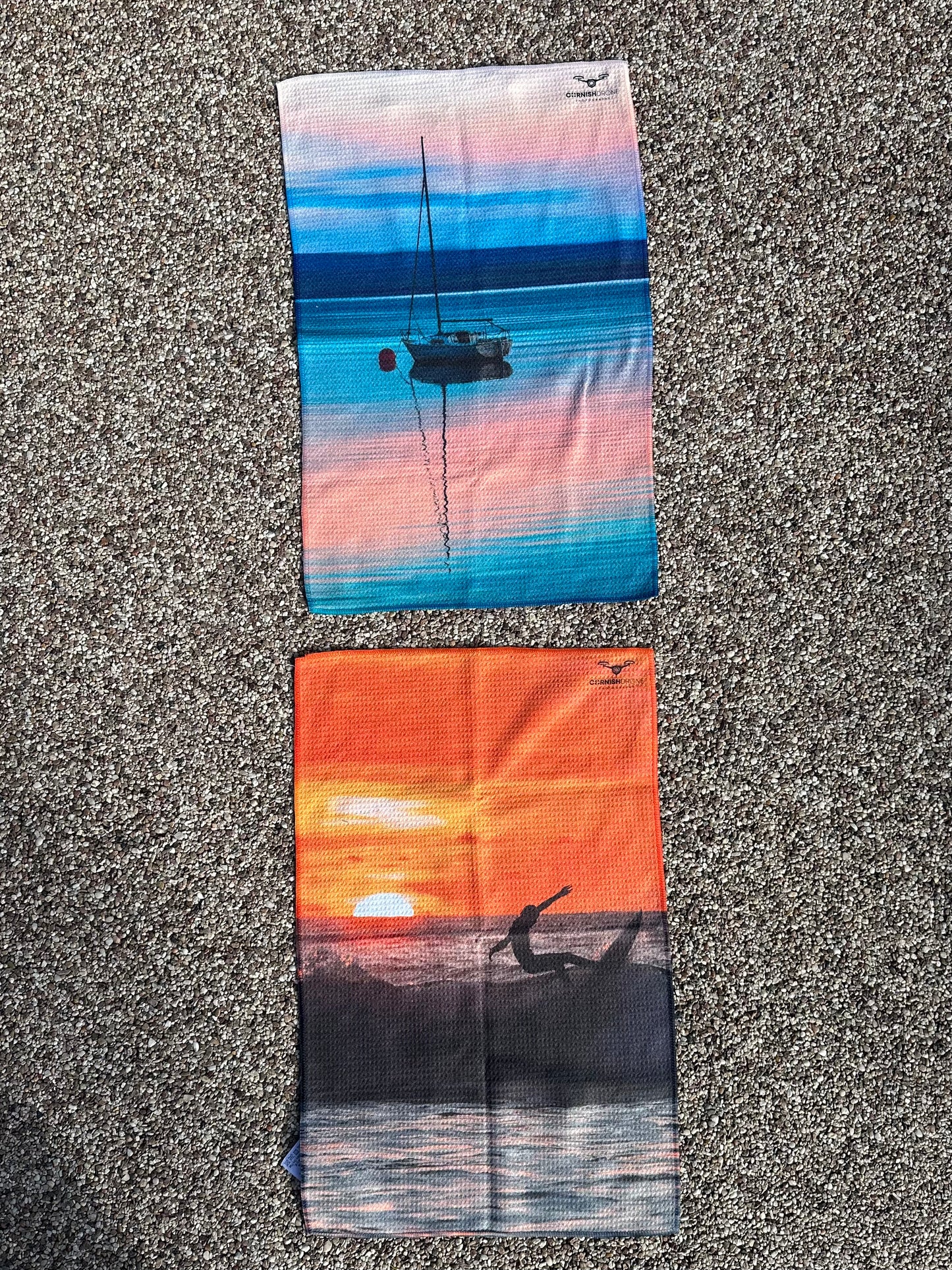 Cornwall Pic Printed Tea Towel