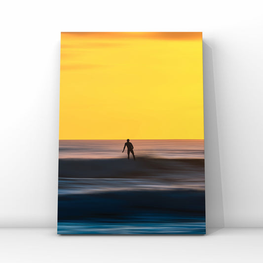 Fistral beach Blur Sunset surfer