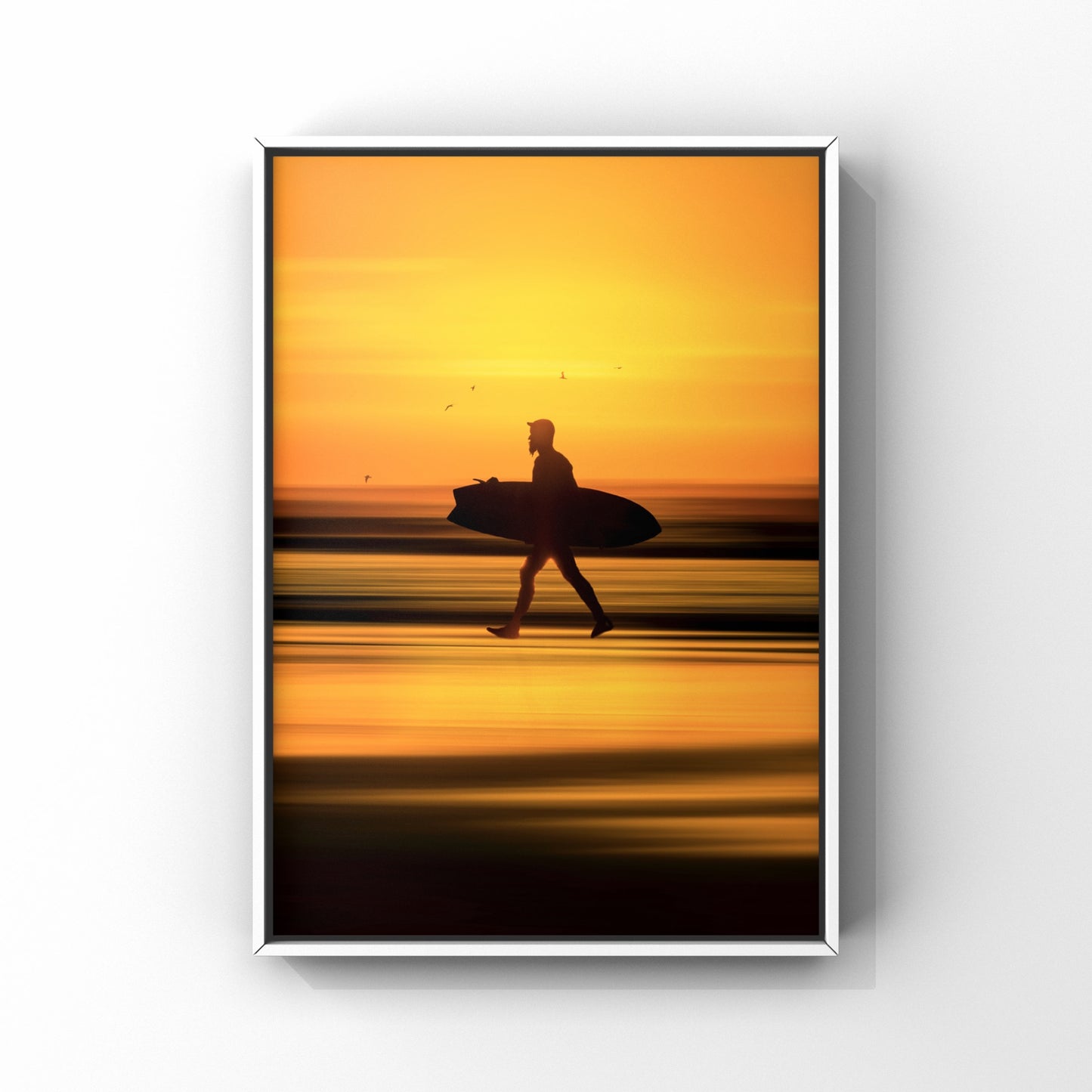 Surfer Sunset Cornwall