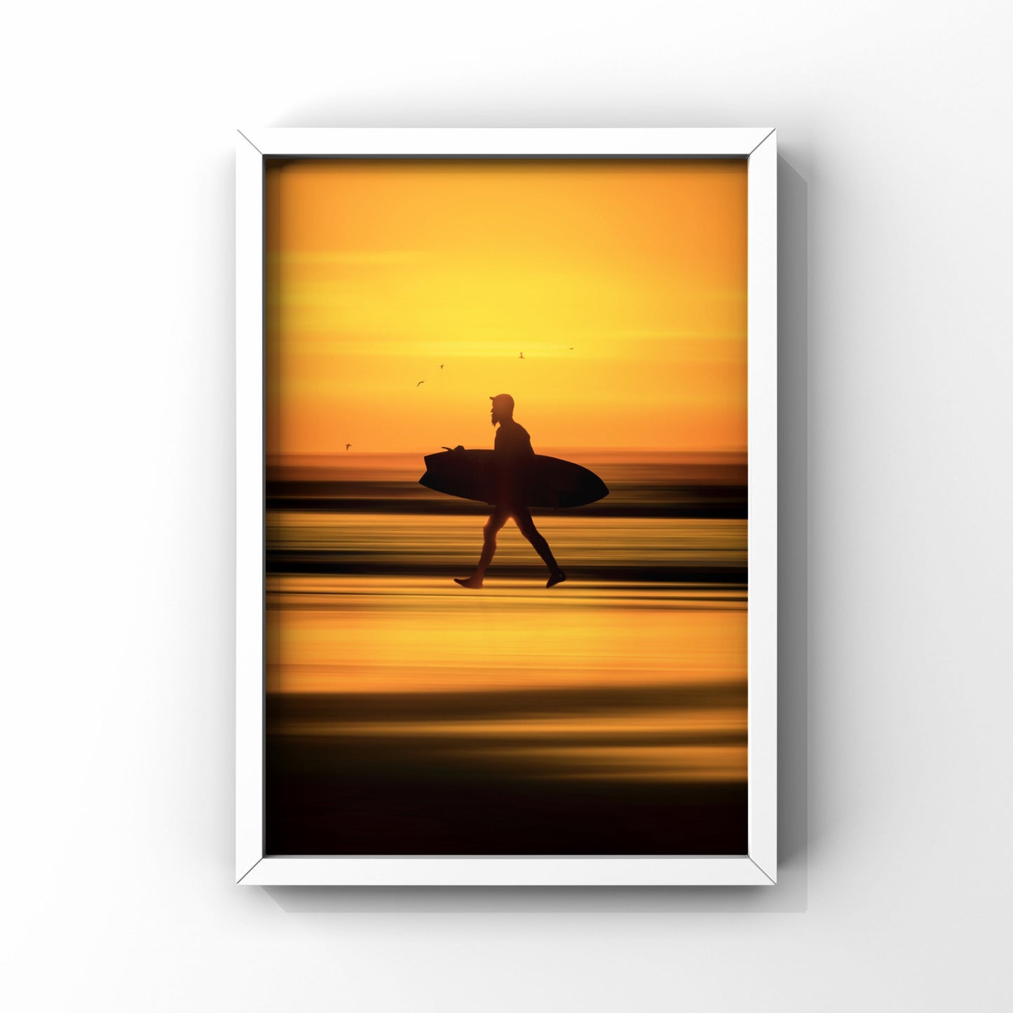 Surfer Sunset Cornwall