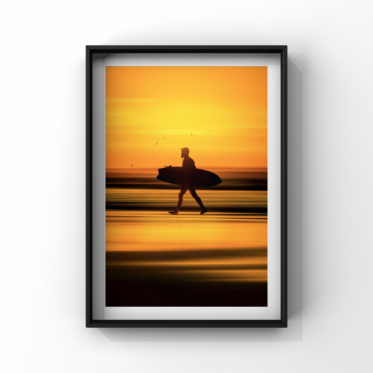 Surfer Sunset Cornwall