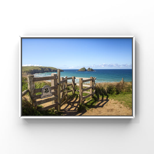 Holywell Beach Cornwall Photo Print