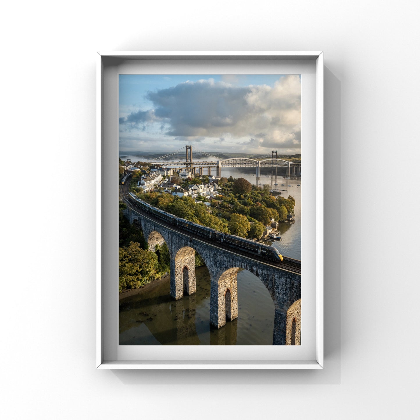 River Tamar View, Cornwall Print