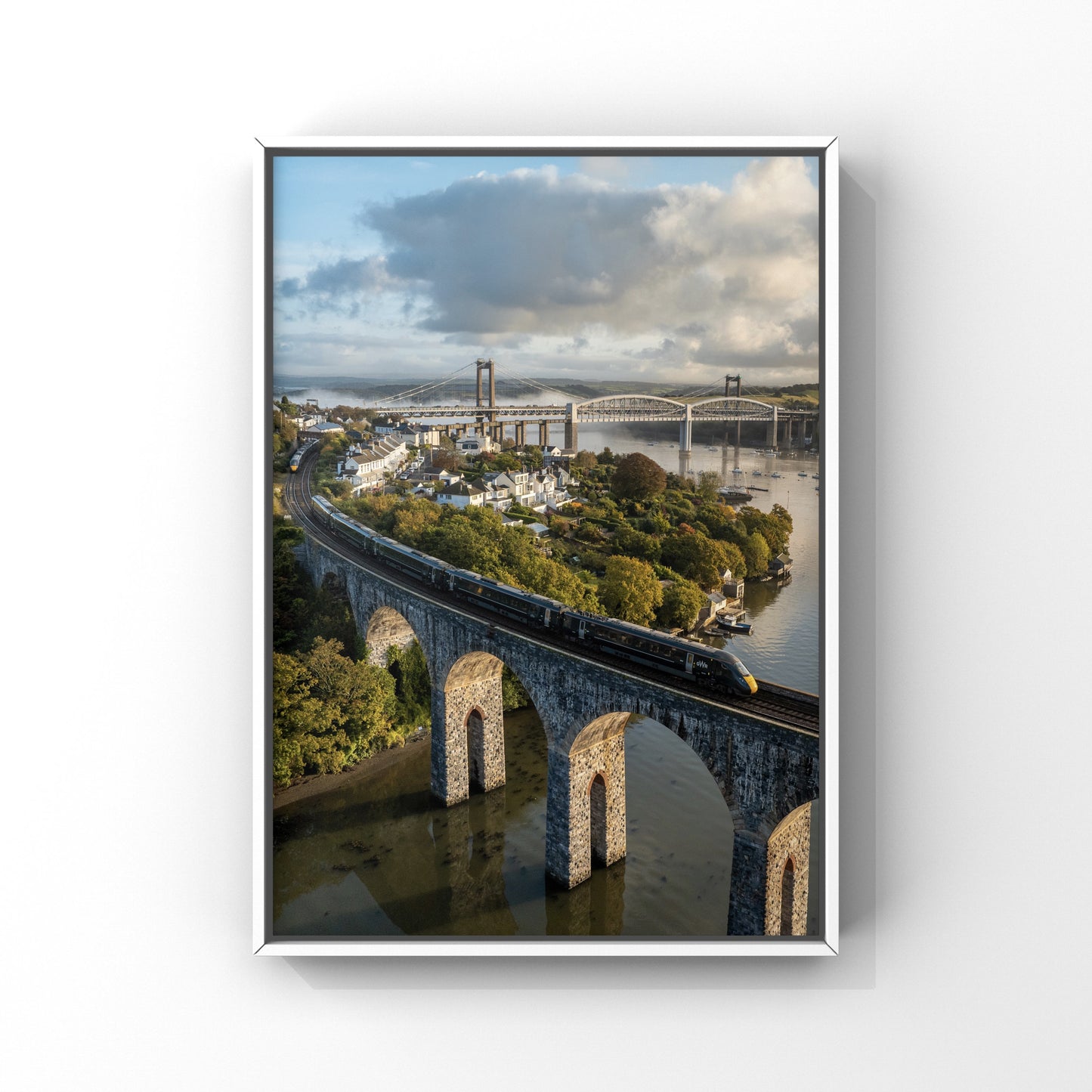 River Tamar View, Cornwall Print