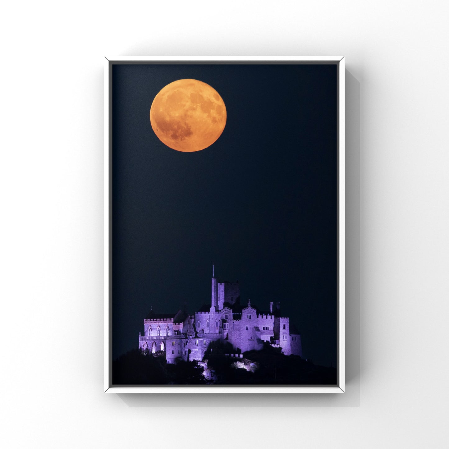 St Michaels Mount Full Moon Print