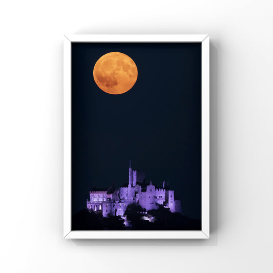 St Michaels Mount Full Moon Print
