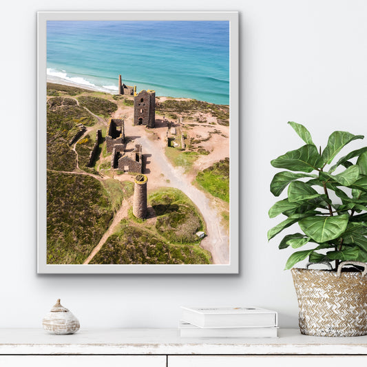 Wheal Coates Cornish Tin Mine Print