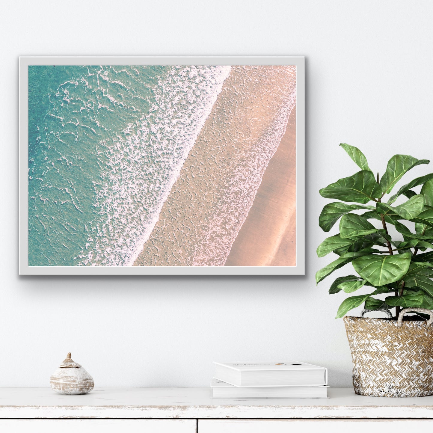 Gorran Haven Beach Wave Texture Print