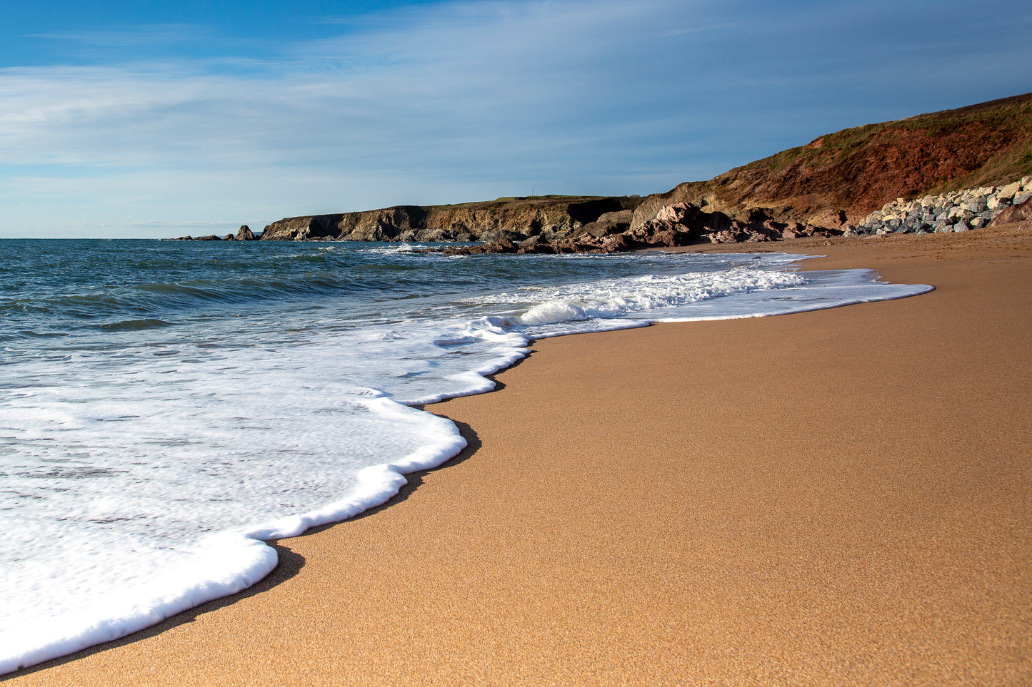 Thurlestone Beach , Devon Print