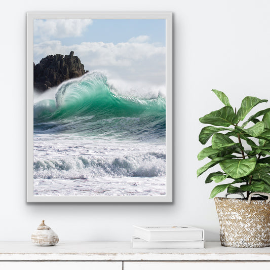 Cornish Beach Wave Photo/ Print