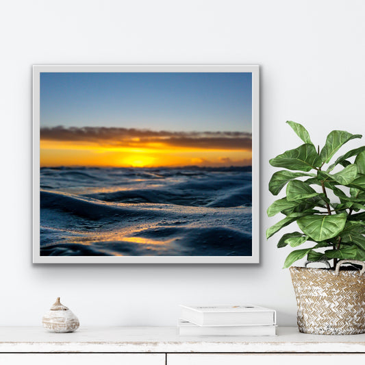 Sunrise Sea Textures Print