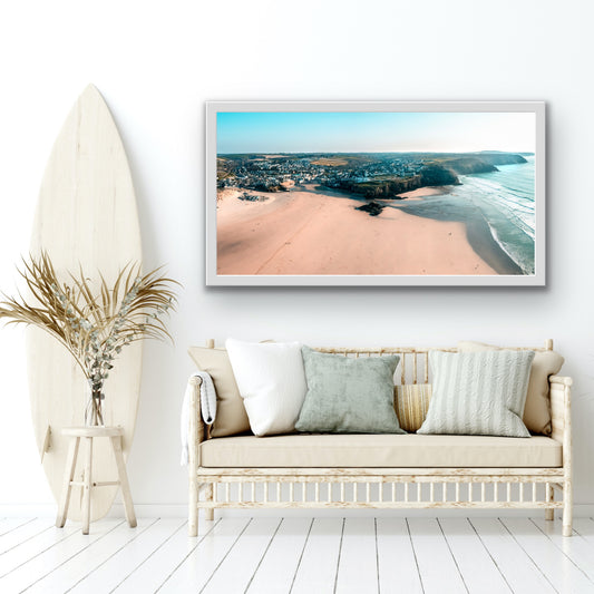 Perranporth Beach Panoramic Print