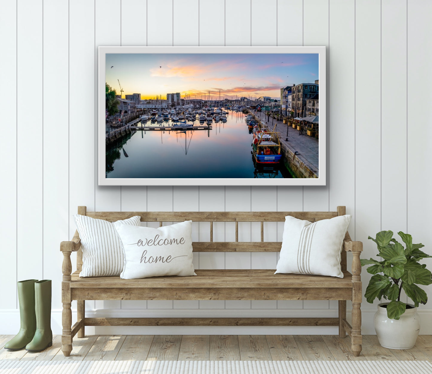 Plymouth Barbican Sunrise Print