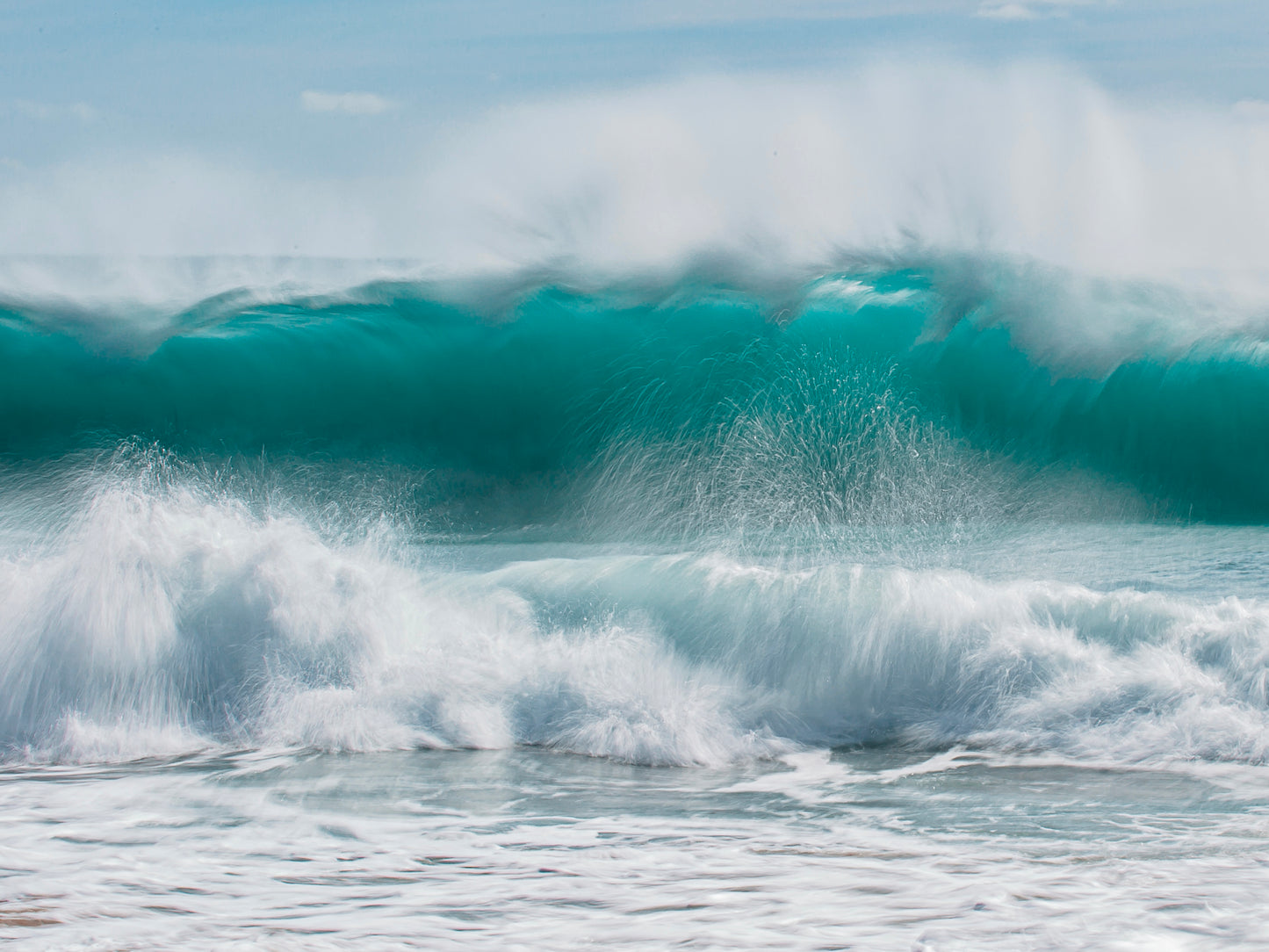 Slow Motion Long Exposure Wave Print