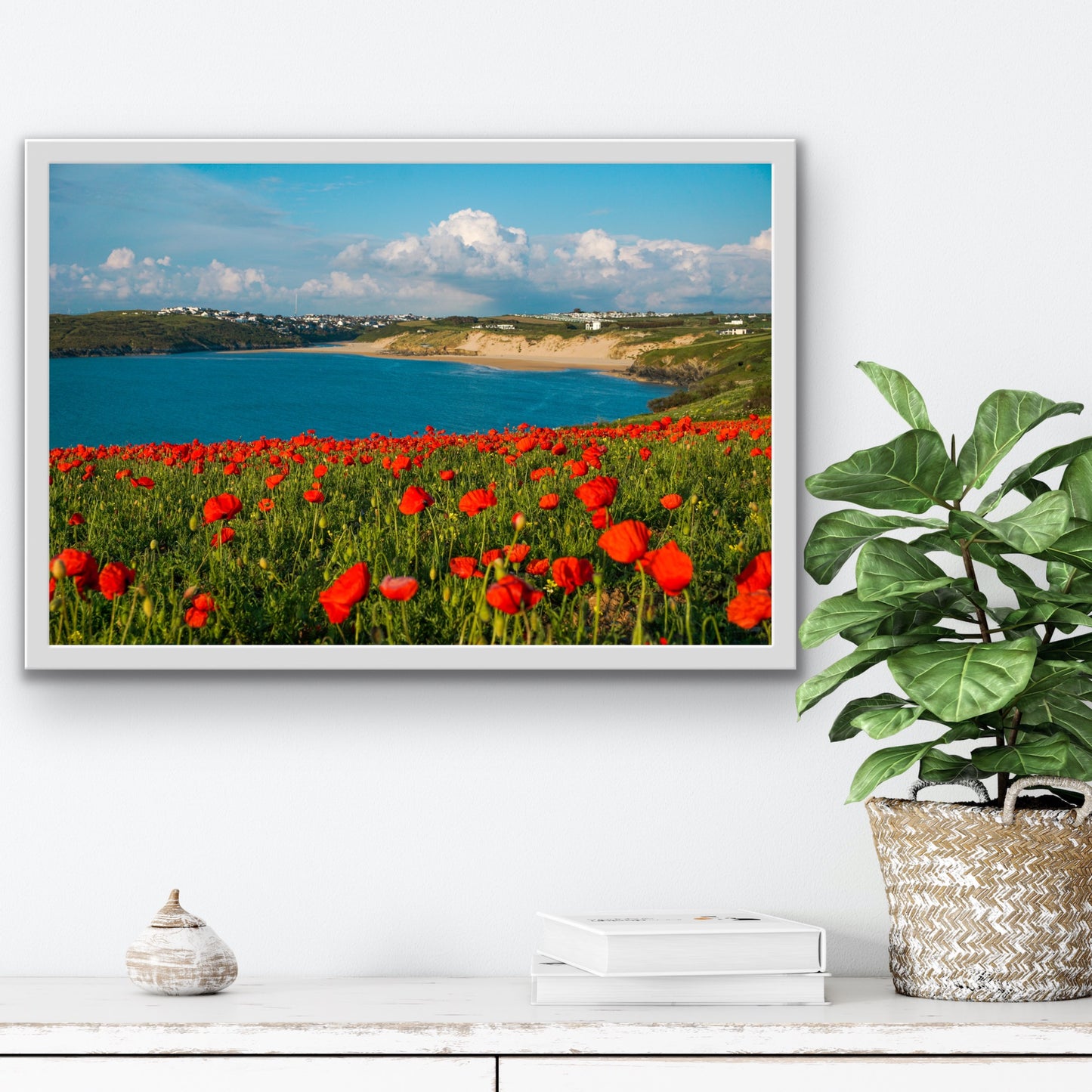 Pentire Poppies and Crantock Print