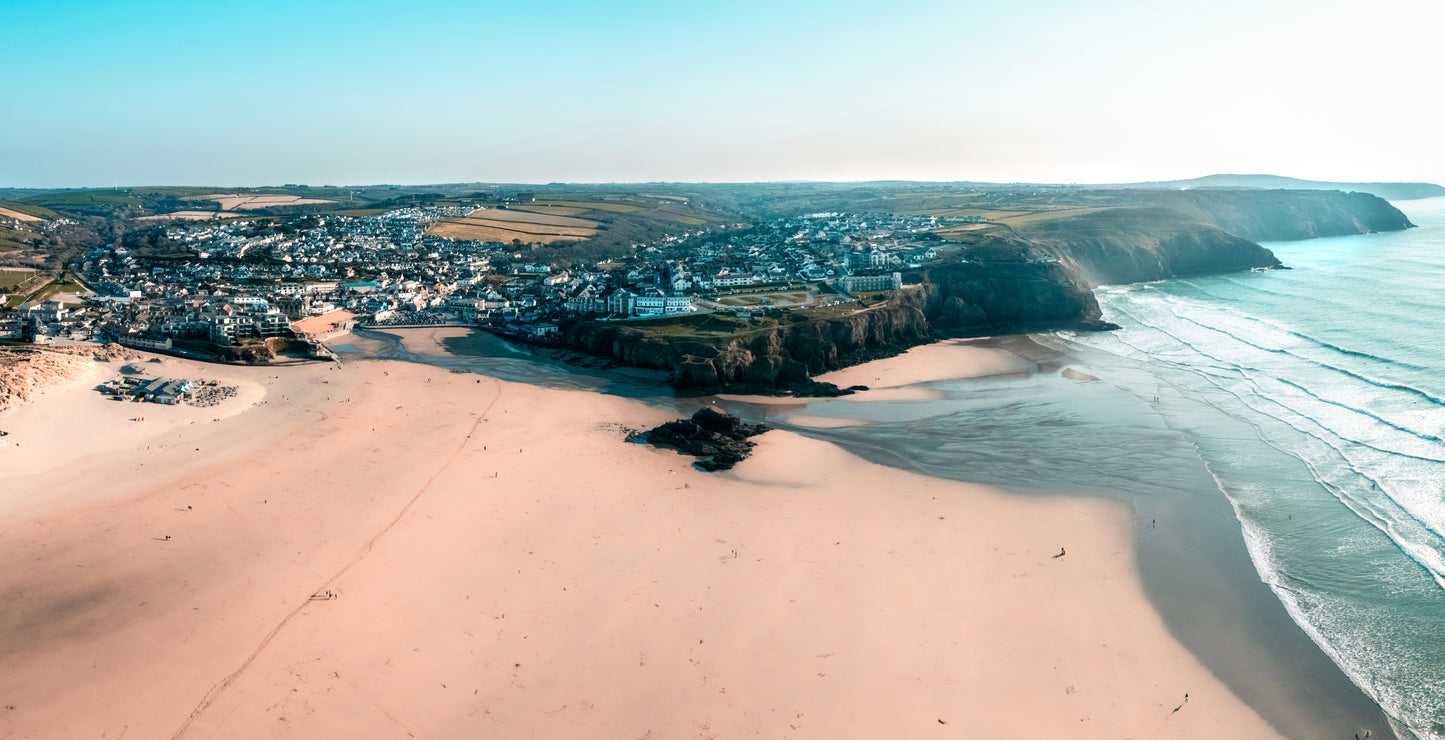 Perranporth Beach Panoramic Print